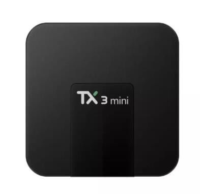 Caixa de transmissão OTT Tx3 Mini Android 4K Ultra HD TV Box S905W Quad Core