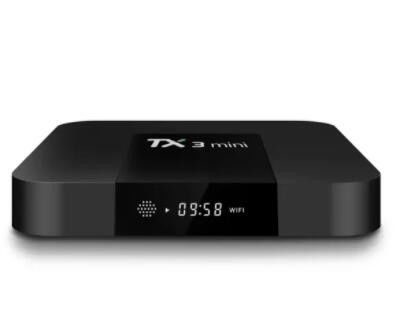 Caixa de transmissão OTT Tx3 Mini Android 4K Ultra HD TV Box S905W Quad Core