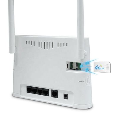 Hotspot LTE CPE Wifi Fibra Óptica Modem Roteador Modem Sem Fio Com Cartão Sim 300 Mbps