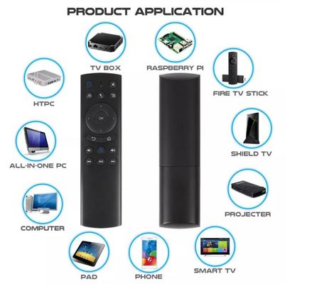 Android TV BOX IR Bluetooth Controle remoto por voz MINI sem fio 2.4g