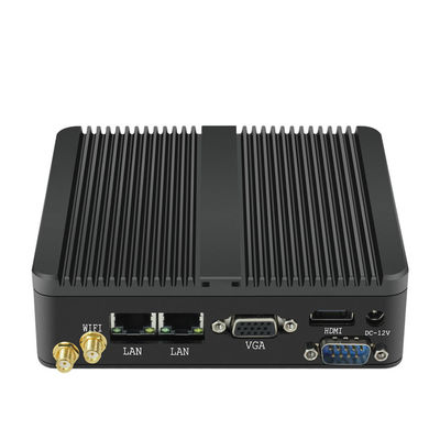 Mini estação de trabalho industrial Linux Pfsense sem ventoinha PC N2930 300 Mbps VGA RS232