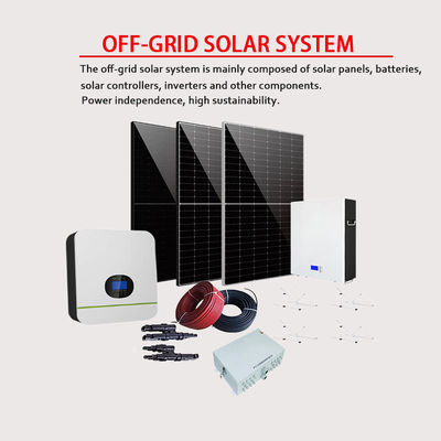 10kw Híbrido On Grid Home Potovoltaic Solar PV Inversor Sistema Bateria de Íon-Lítio