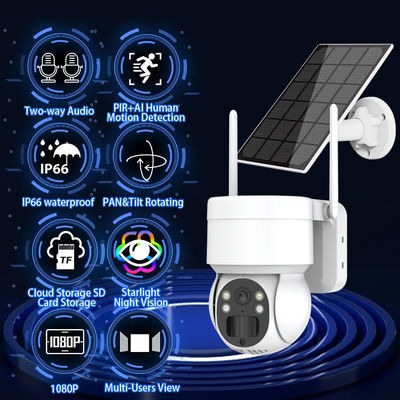 Câmera PTZ inteligente de longo alcance à prova d'água WIFI CCTV sistema de vigilância HD1080P