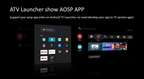 Núcleo Allwinner H313 Android10.0 ATV do quadrilátero da caixa da tevê de Smart 4k OTT Google
